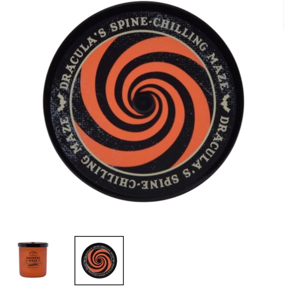 NEW HALLOWEEN 🎃Haunted Maze candle by DW HOME Lid Spinner Accent seasonal